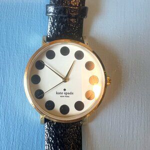 Kate Spade Black Leather Watch